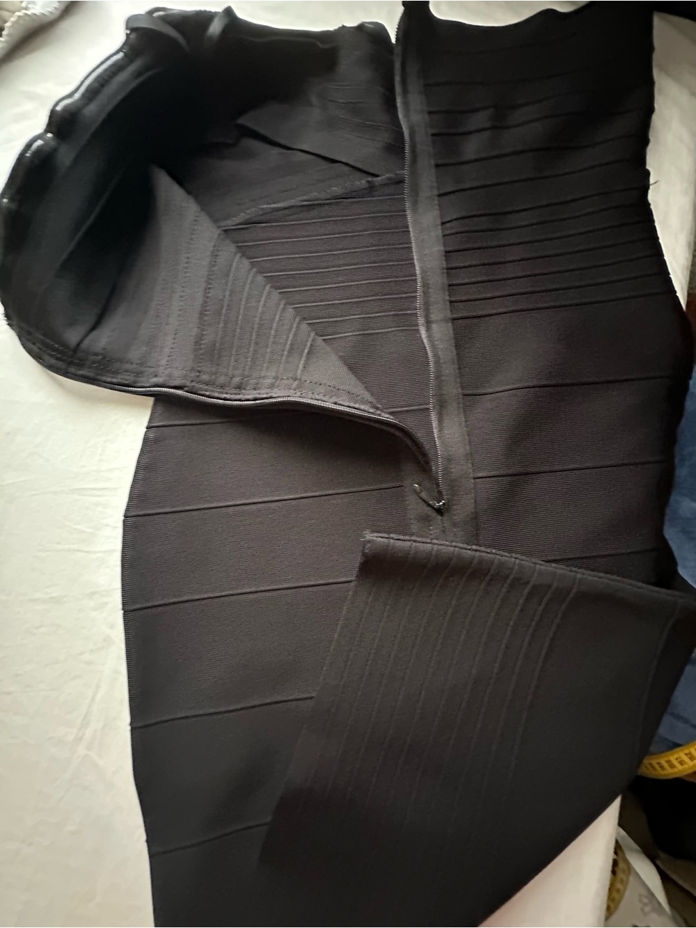 Black Bodycon Bandage Midi Dress – Size L Women's - Picture 8 of 10